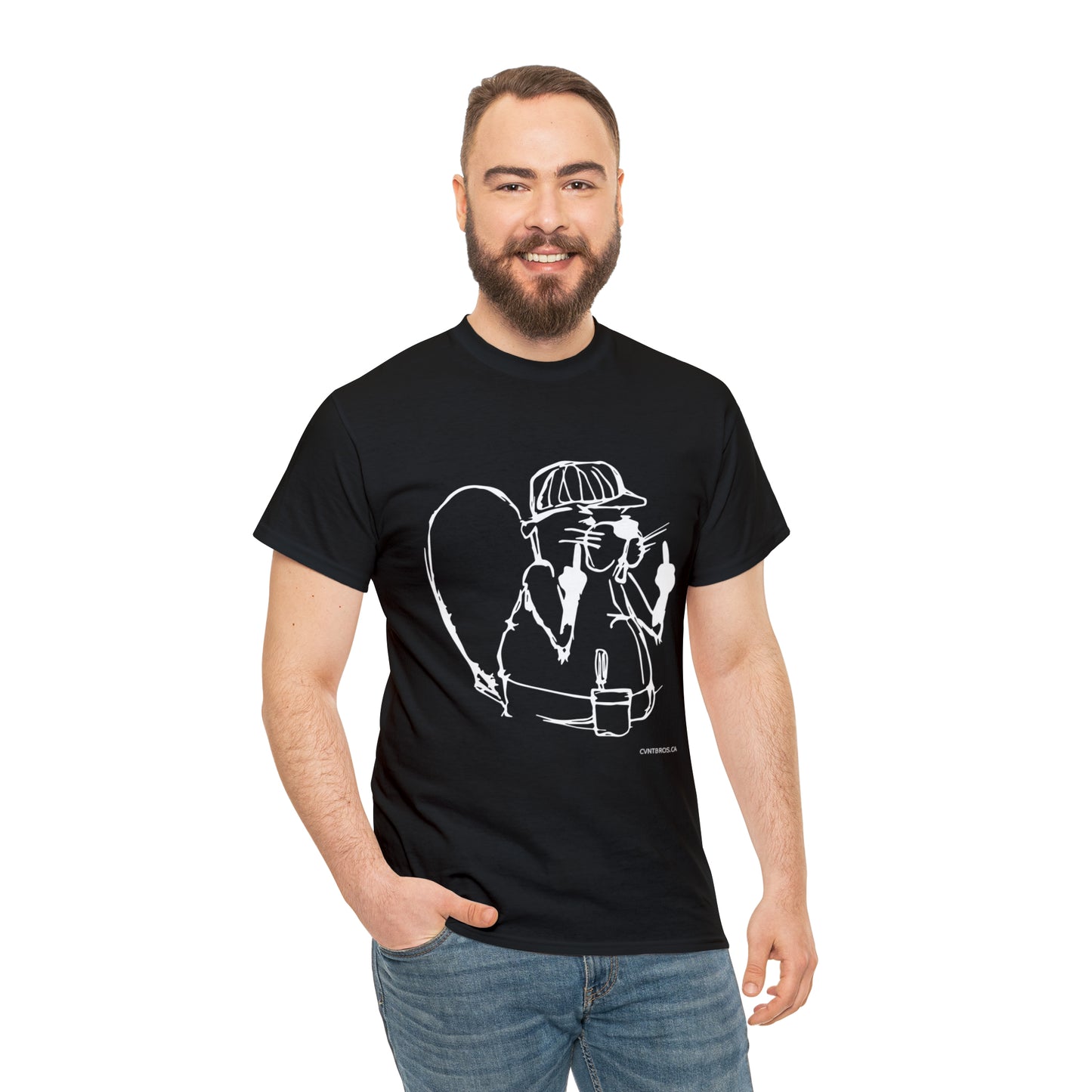 Mens T-Shirt - Beaver Fingers