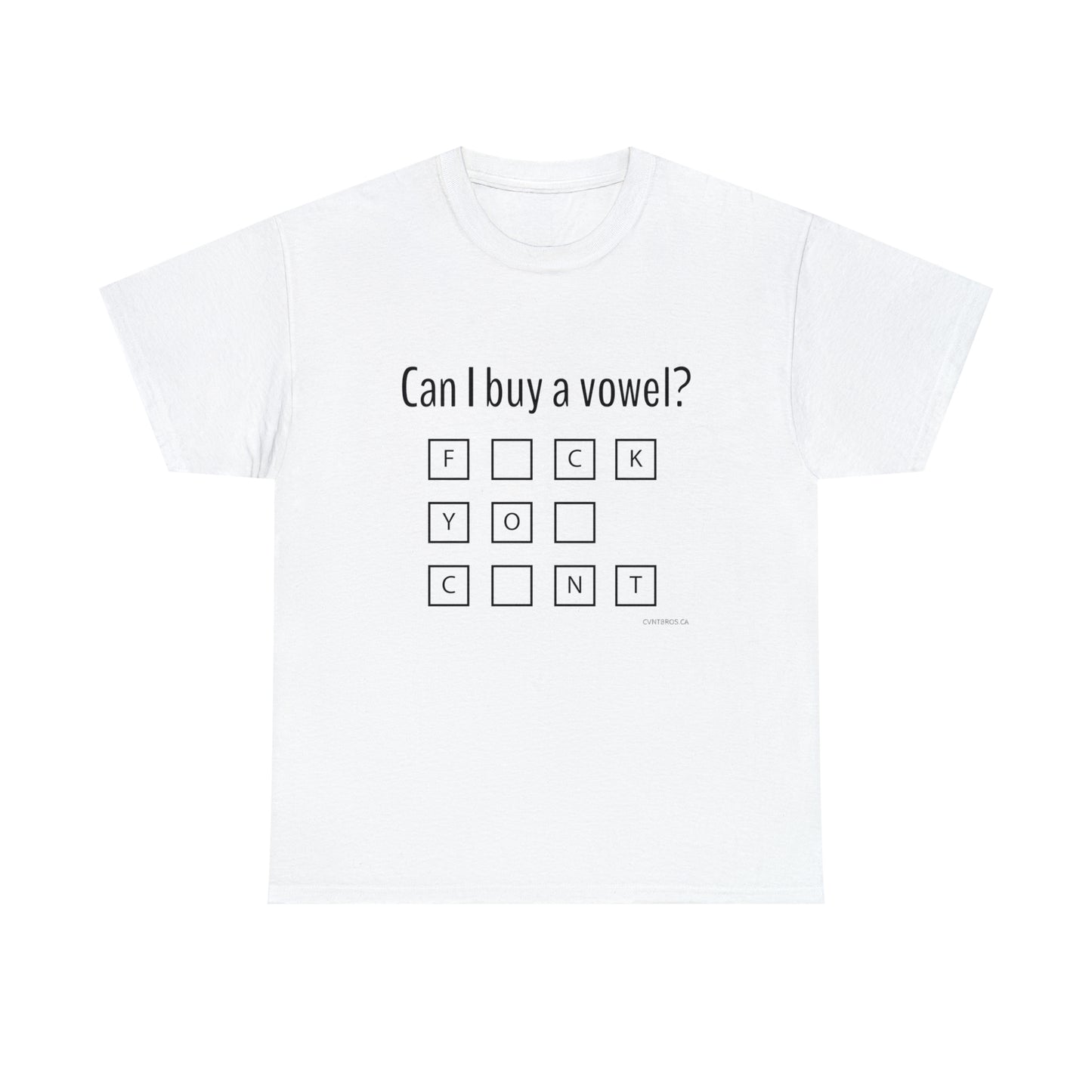 Mens T-Shirt - Can I buy a vowel?