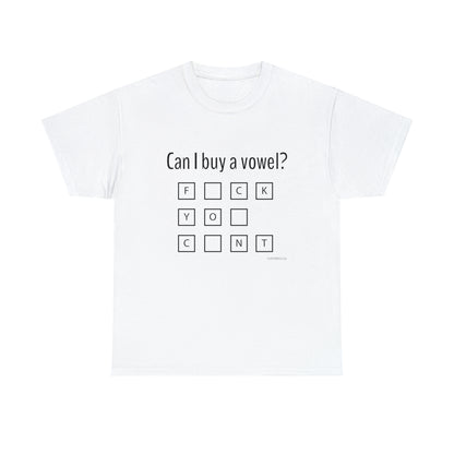 Mens T-Shirt - Can I buy a vowel?