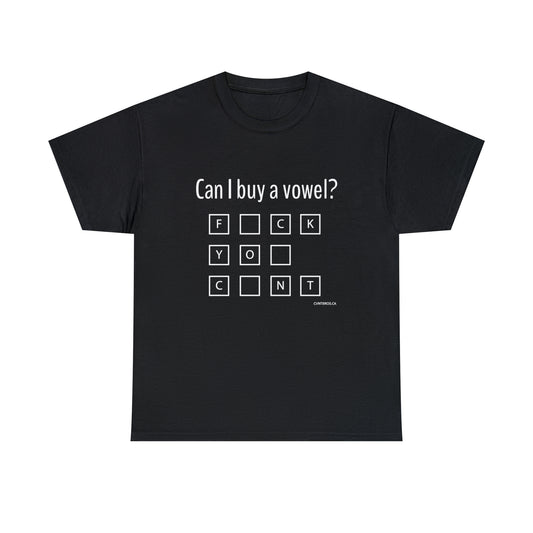 Mens T-Shirt - Can I buy a vowel?